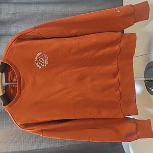 Merrell Pullover Sweatshirt, Burnt Orange, Heavy Weight, Large